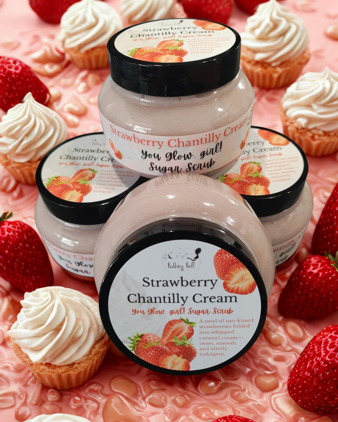 Strawberry Chantilly Cream Sugar Scrub